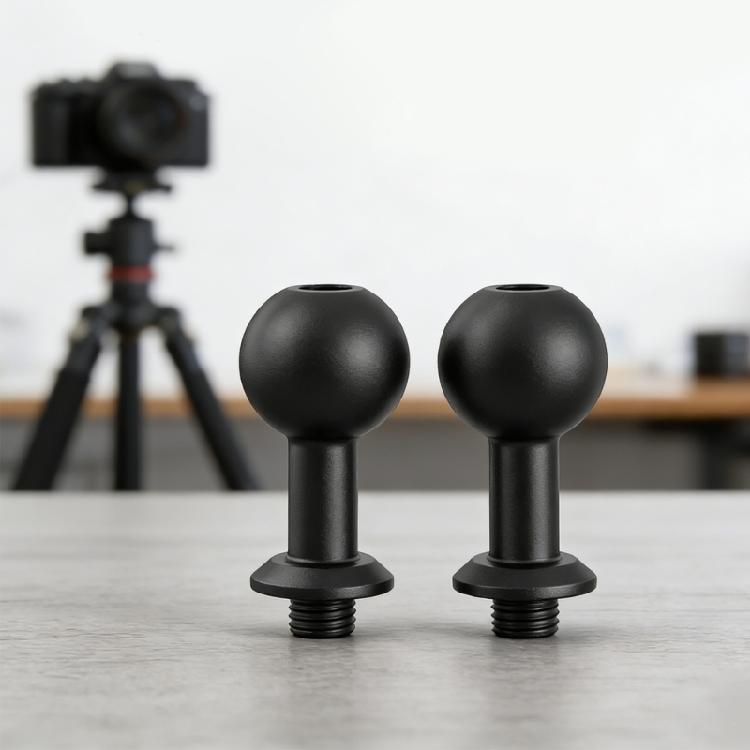 36mm Length Fully Rotating 17mm Ball Joint To 1/4 Screw Attachment Conversion Adapter For Picture Recording Devices