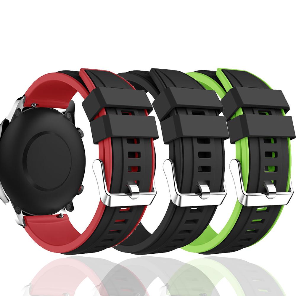 For Samsung Galaxy Watch 3 45mm Strap 22mm Silicone Bracelet Watchbands For Galaxy Watch 46mm SM-R800 Gear S3 Frontier Wristband