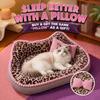 Leopard-print Cat Dog Sofa Bed Soft Padded Cat Sleeping Mat New Pet Cushion Bed  For 0-13 KG