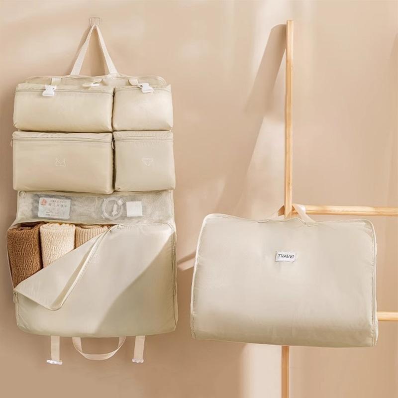 7 In 1 Travel Storage Bags Set for Down Jackets Clothes Underwear Organizer Packs Luggage Essential Organizer with Separate Compartments