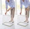 Yamazaki Jitsugyo Folding Laundry Basket with White W41 x D30 x legs are Tower Laundry Basket Reduces Lower Back Burden 1462 (Yamazaki) Legs, H41.5cm