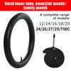 New CST Bicycle Inner Tube 14inch Butyl Rubber Bike Camera Tyres For 14x1.10 14x1.35 14x1.90/2.125 412 Folding Road Cycling TUbe