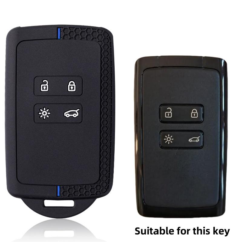 

New Style Silicone Car Card Key Case Cover Fob For Renault Espace 5 Kadjar Koleos Captur Megane 4 Talisman Arkana Dacia Sandero