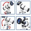 Creative Technology Astronomical Telescope Building Block Aerospace Educational Assemble Bricks Toy Desk Decor Kids Gift