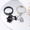 1Pair Bag Hanging Magnetic Ghost Pendant Cute Key Rings Minority Halloween Ghost Keychain  Key Decor