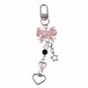 Lovely Pearl Bead Bead Phone Charm Strap Star Bowknot Mobile Phone Chain Short Ins Bowknot Beaded Cellphone Strap Accessories