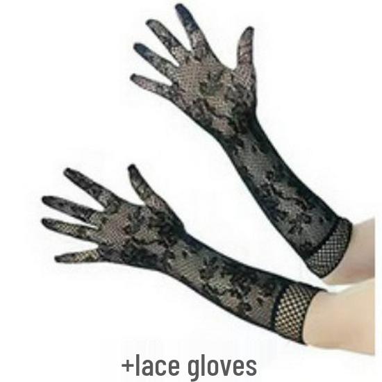 Flirty Lace Gloves: Women's Sexy Mesh Accessories