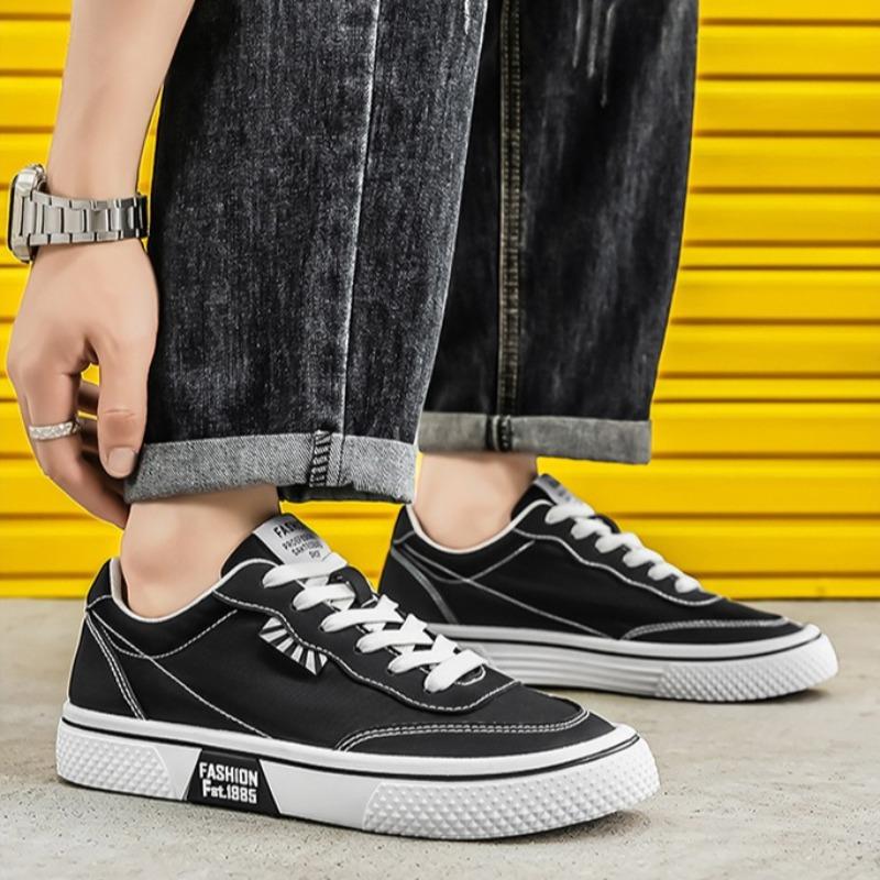 Men's Canvas Shoes Summer Breathable Soft-Sole Non-Slip Casual Board Shoes Wear-Resistant Outdoor Man Walking Sneakers Masculino