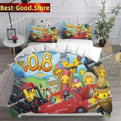 Copripiumino Set Biancheria da Letto Wobbly & Life Singolo Gemello Matrimoniale Queen King Size Trapunta Anime Copriletto Federa Set