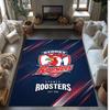 Sydney Roosters Kristall-Samt-Teppich Weich Anti?Rutschfeste Fußmatte Bequemer Wohnzimmer Schlafzimmer Dekor Teppich