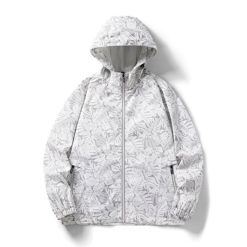 25 autumn and winter new outdoor camping versatile trend fashion jacket three-proof loose print hooded jacket