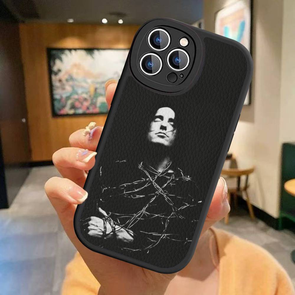 Industrial Rock Nine Inch Nails Band Phone Case For IPhone 16 15 14 13 12 11 Pro Max Plus Leather Soft Cover
