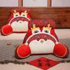 National Trend Fuduoduo Snake Soft Lumbar Pillow Newlywed Bedside Soft Cushion Pillow Year of The Dragon Mascot Home Decoration Ornaments