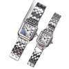 Classic Little Leopard Women's Quartz Watch with Diamond-Set Roman Numerals and Steel Strap