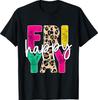 Happy Friyay Teacher Shirt Cute Teacher Fashion Fri-Yay T-Shirt