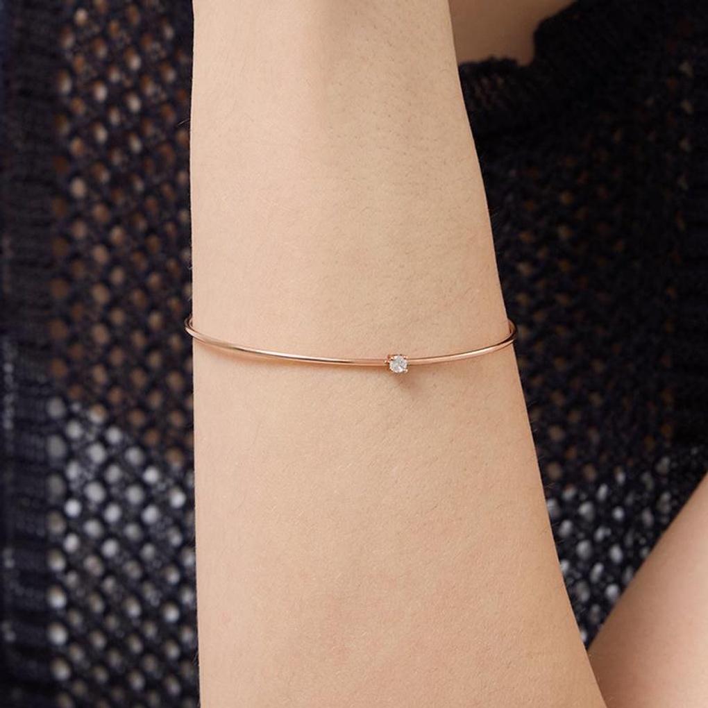 [leshop] 14K Point Bangle Bracelet (Gold Plated)_LJ0706BRB