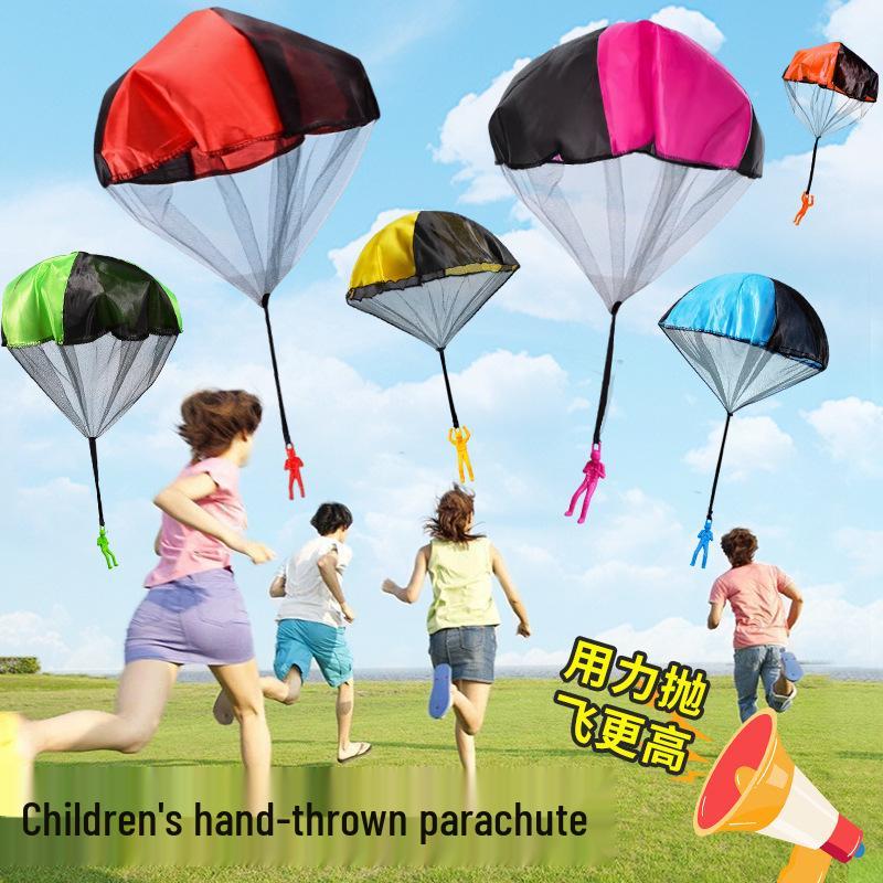 Soldier Parachute Toy: Hand-Thrown Outdoor Flying Parachute for Kids' Sports Play