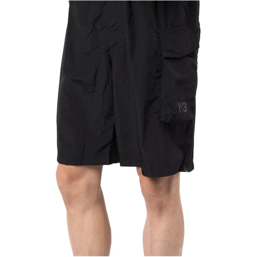 Y-3 SS22 Solid Color Cargo Shorts Men shorts Black HG8613