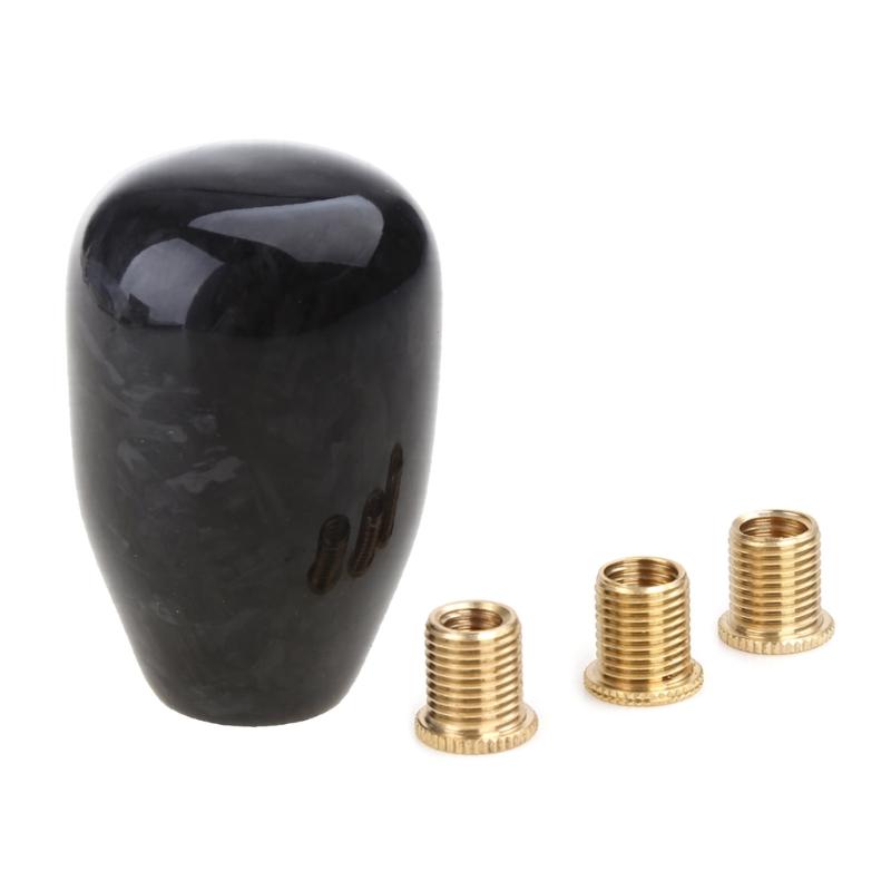 

Ручка КПП Джойстики Ручка рычага переключения передач из углеродного волокна для головки рычага с 3 адаптерами Универсальный автомобиль с механической коробкой передач