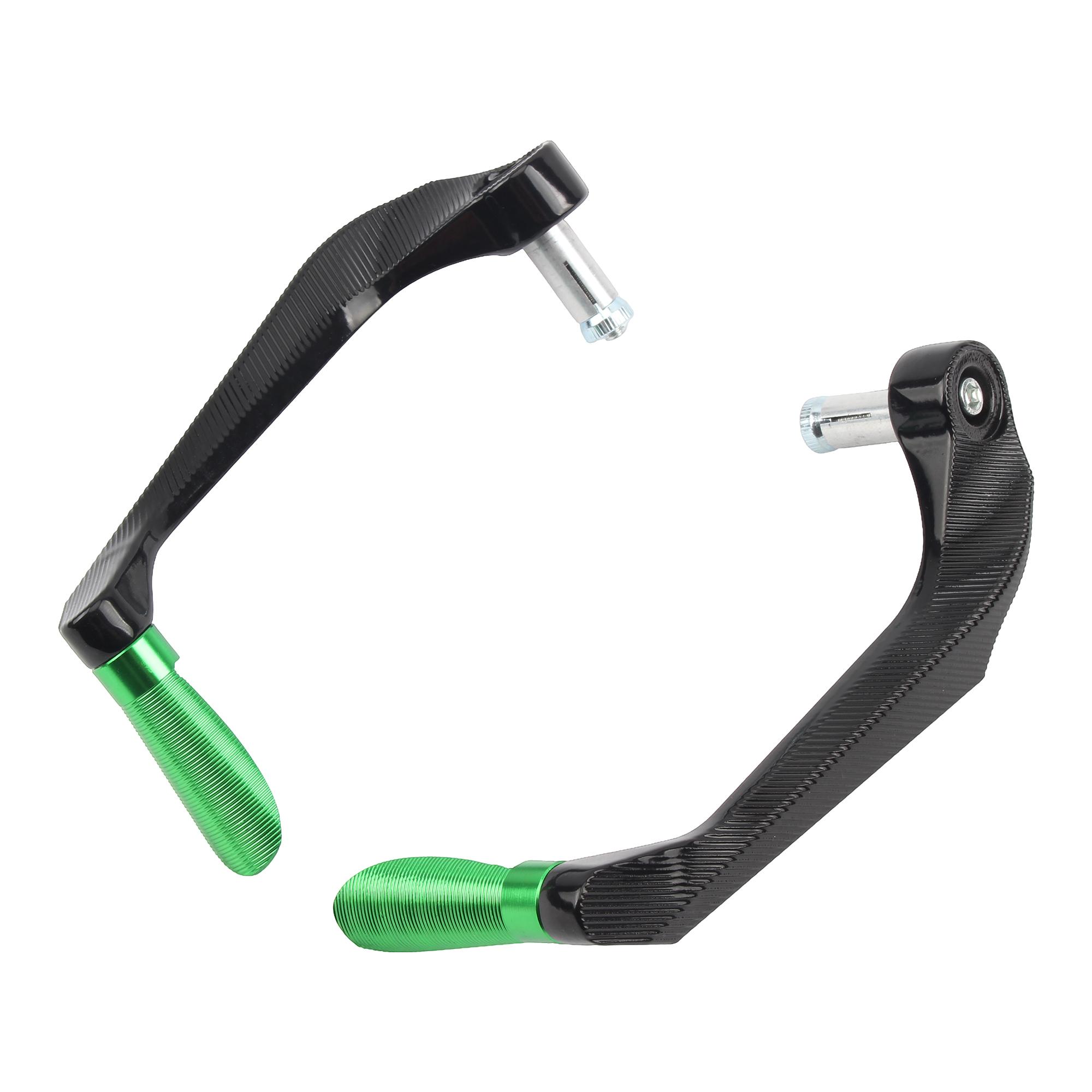 Защита рук для мотоцикла, Защитный стержень тормоза, Мотоцикл, Алюминиевый сплав CNC, Руль, Рычаг тормоза и сцепления, Защита рук зелёный