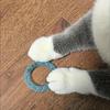 Cat Self-Playing Toy. Donut-Shaped Cat Soft Tube with Bell Sound, Bouncing Spring Cat Toy, Without Battery