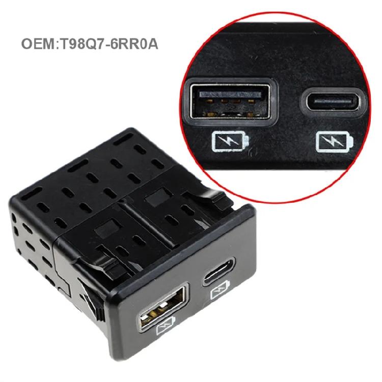 Essential Car USB Socket for T98Q7-6RR0A T98Q76RR0A T99Q7-6LB0A T99Q7-6LB0B, Quick Charging Feature, No Tools Required