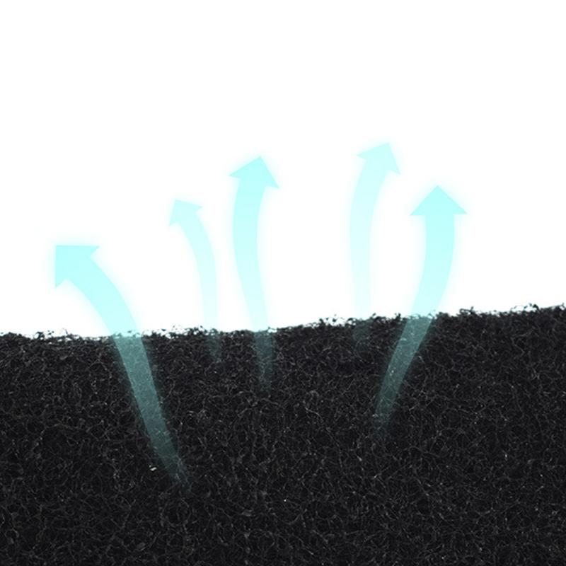 New! 3pcs Pet Activated Carbon Filter Cotton High Adsorption Performance Filter For Cat Litter Boxes