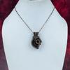 Ammonite Fossil Gemstone Pendant Copper Wire Wrapped Jewelry Handmade Pendant