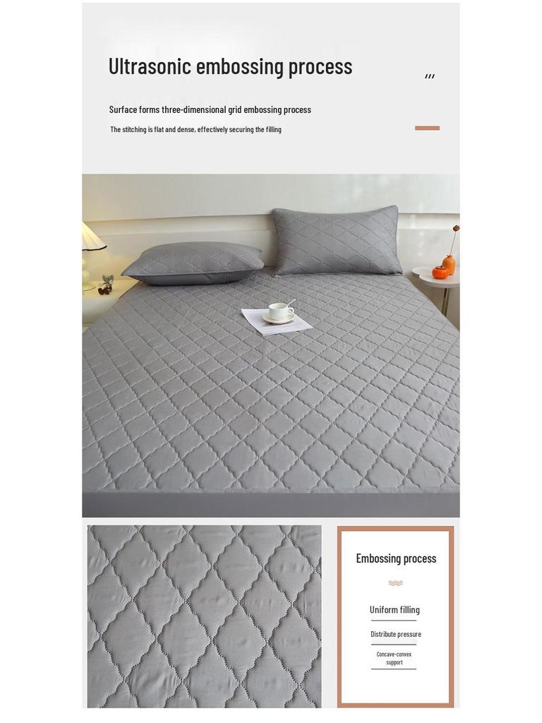 Waterproof Quilted Fitted Sheet: Machine Washable Incontinence Mattress Protector & Topper for US Standard Beds
