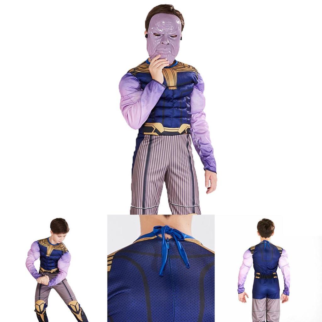 Avengers 4 Endgame Thanos Boys Jumpsuit Costume With Exquisite Workmanship And Comfortable Fit