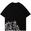 T-shirt z grafiką w stylu Streetwear Funny Anime Cartoon