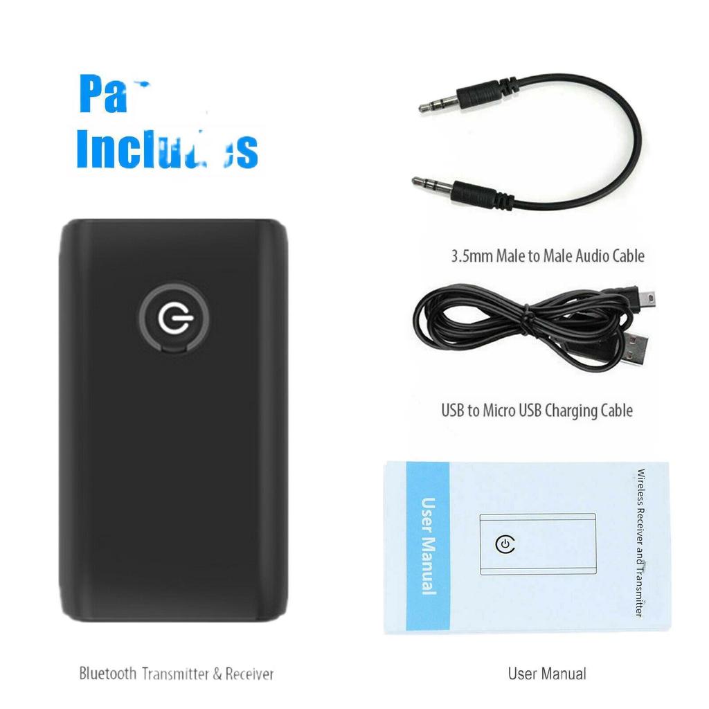 B10S Bluetooth 5.3 Transmitter & Receiver 2-in-1 for 3.5mm Computer, TV, Speakers