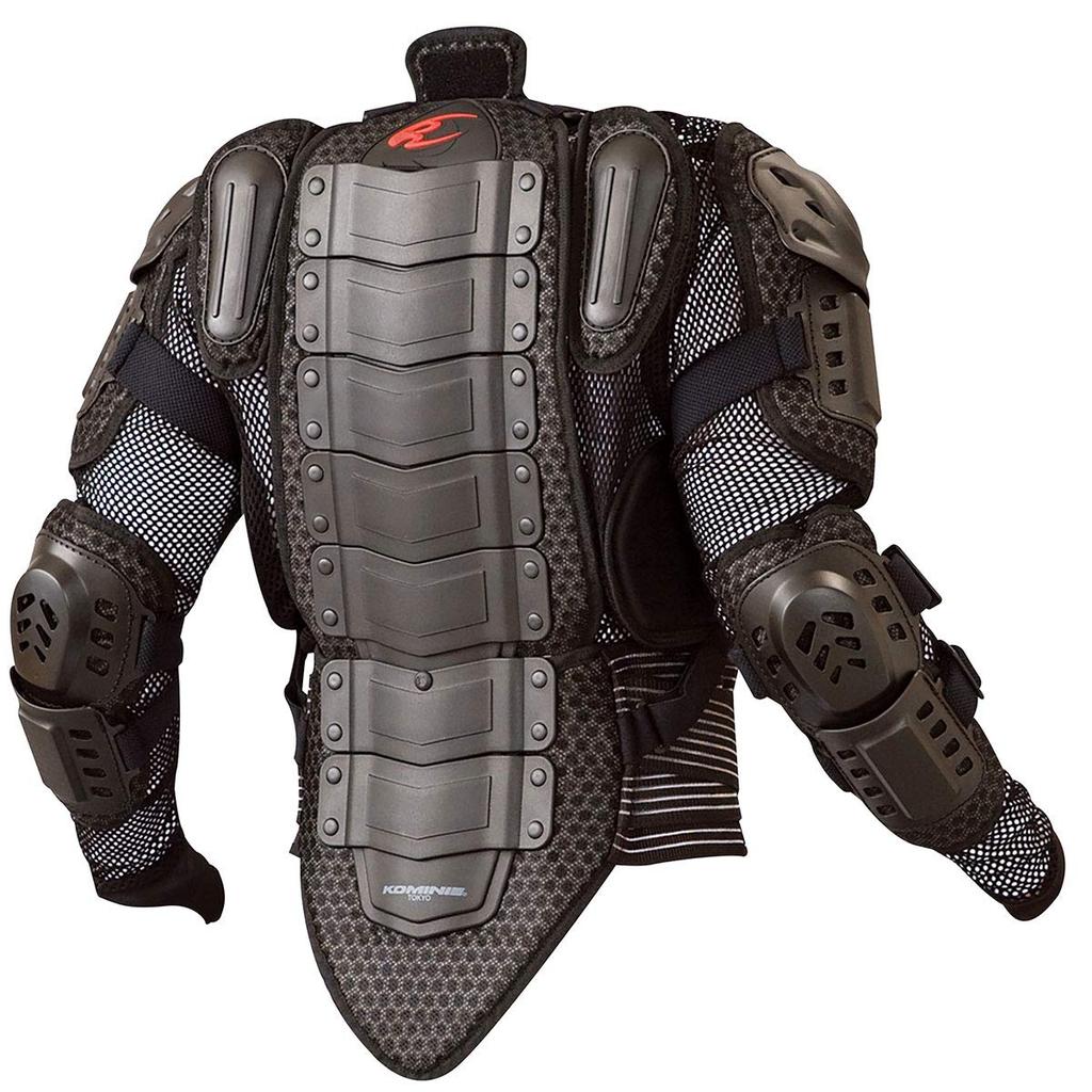 Komine Motorcycle Safety Jacket Mesh Material , Black, XL, SK-674 733,