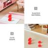 10Pcs Mini Construction Hat Plastic Safety Small Cute Cap for Mini Dress Up Pet Bird Chicken Head Protection and