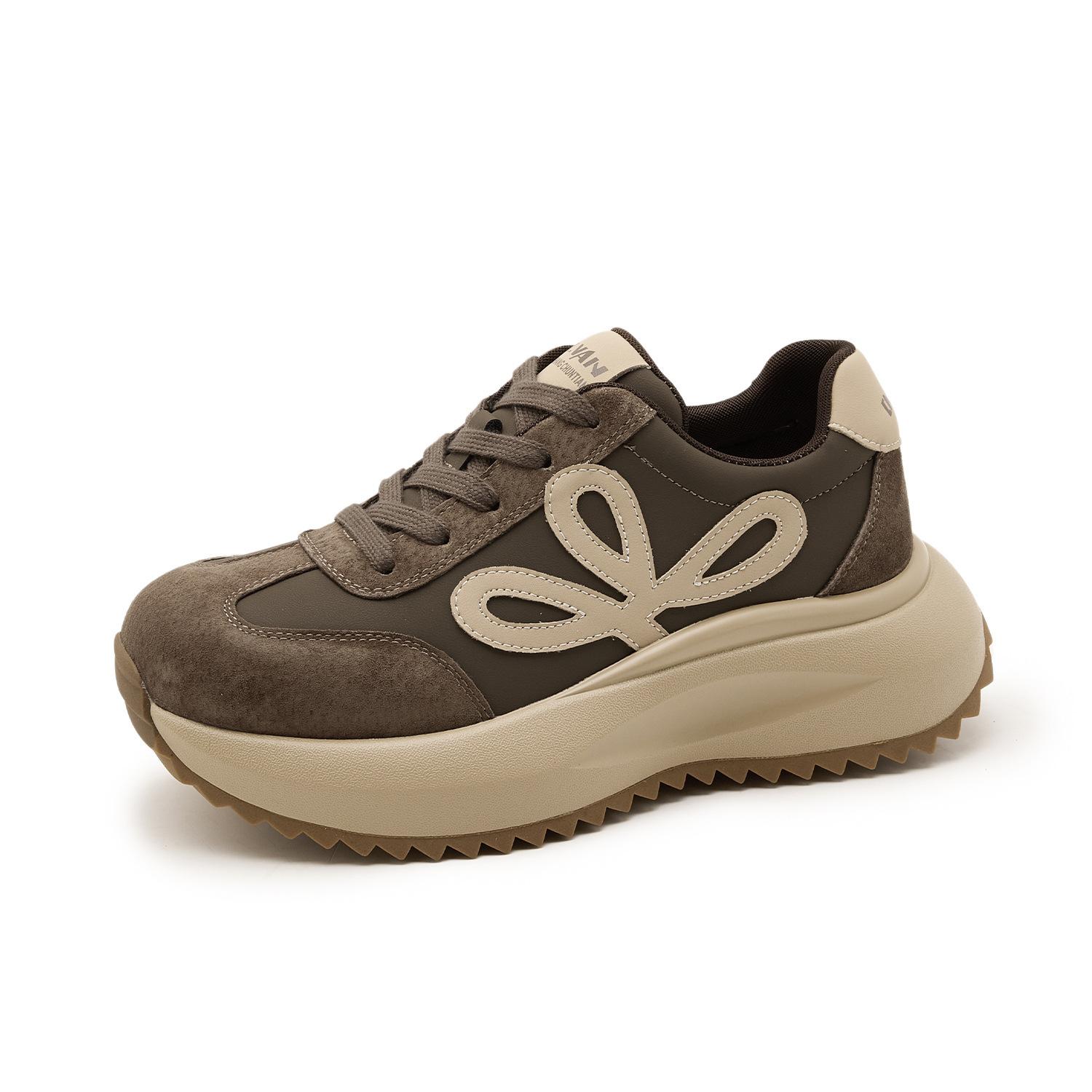 Dexun shoes women s new autumn casual sports shoes women s shoes super fire versatile Forrest Gump shoes 40 коричневый