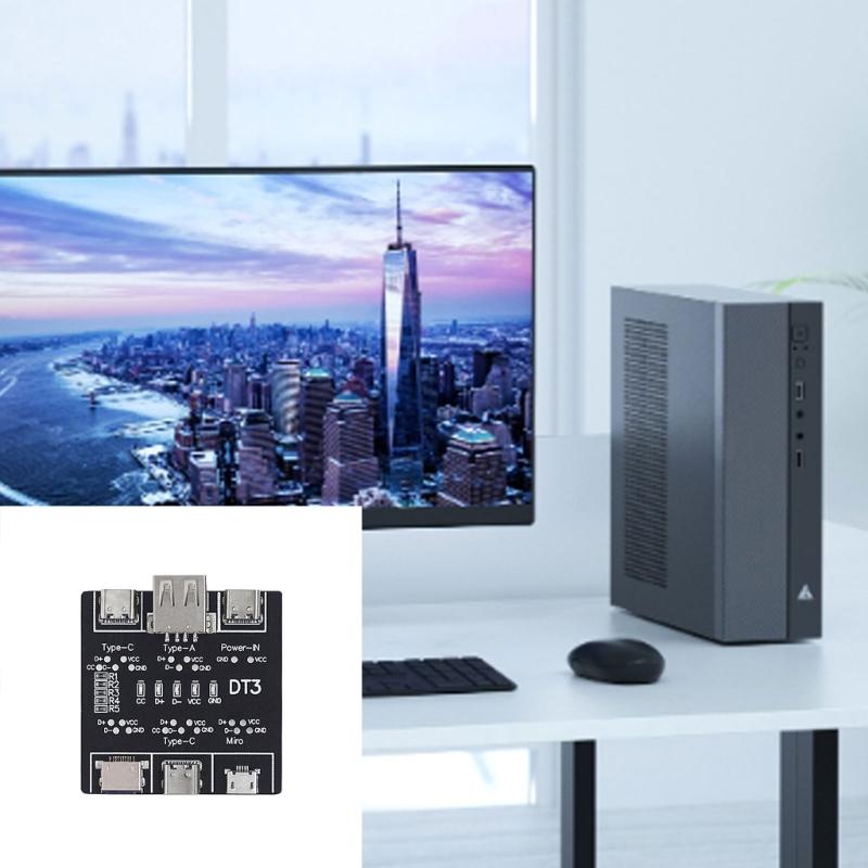 USB Data Cable Tester PCBUSB Data Cable Test Board Fast Detectors Tool Accessory  for Data Cable Anomalies