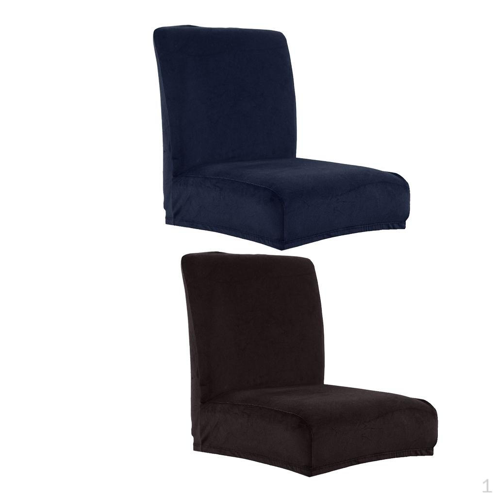 

2Pcs Velvet Stretch Counter Stool Cover Replacement Removable