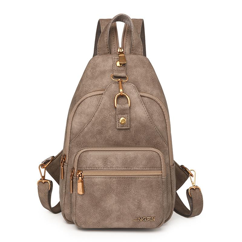 

Женская нагрудная сумка, винтажная сумка через плечо, спортивная нагрудная сумка, многофункциональный рюкзак хаки