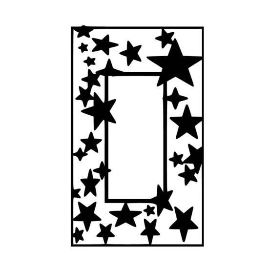 Five-Pointed Star Frame Cutting Die DIY Scrapbook Paper Cards Craft Stencil Mold
