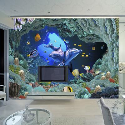 Custom 3D Photo Wallpaper Under Water World Sticker Children Bedroom Living Room Sofa  Background Wall Covering Mural Wallpaper