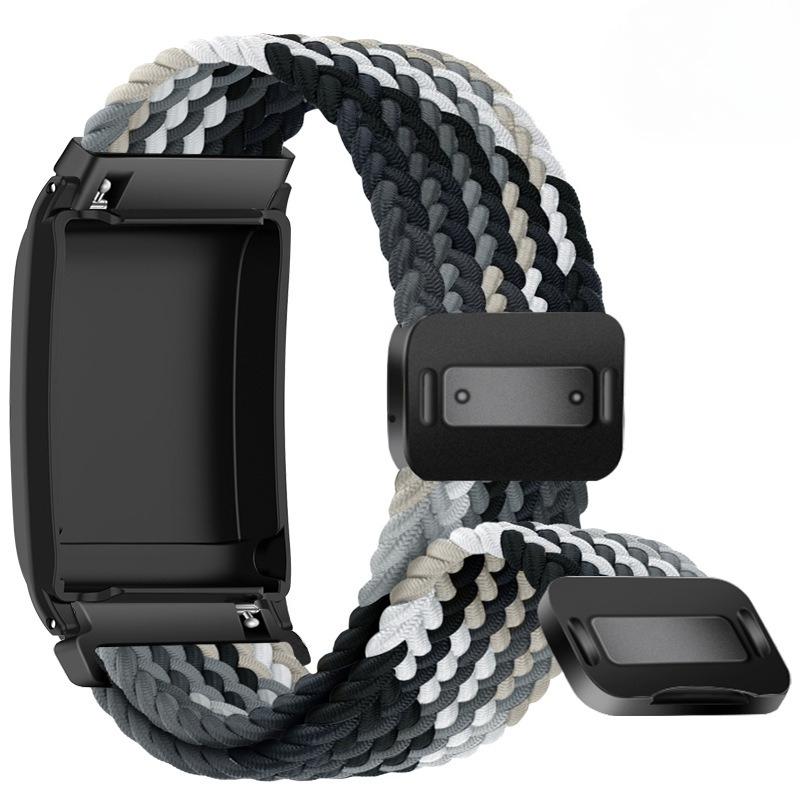 Nylonklockarmband för Whoop 5.0 Armband Vävtyg Klockarmband med Skydd för Whoop 4.0 Sportarmband Magnetiskt Band