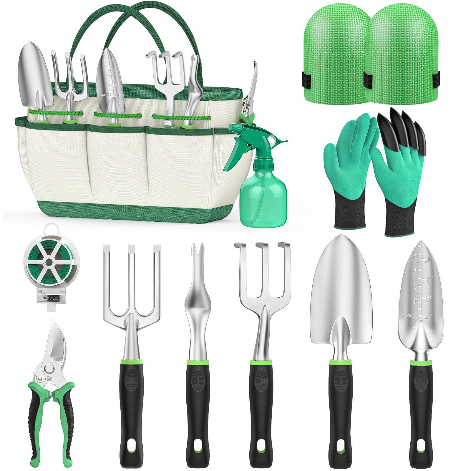 

11 piece set of thickened aluminum alloy garden tools, garden tool set, gift set aluminum alloy