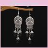 Retro Long Skeleton Earrings With Electroplating For Female Halloween Costume Accessory