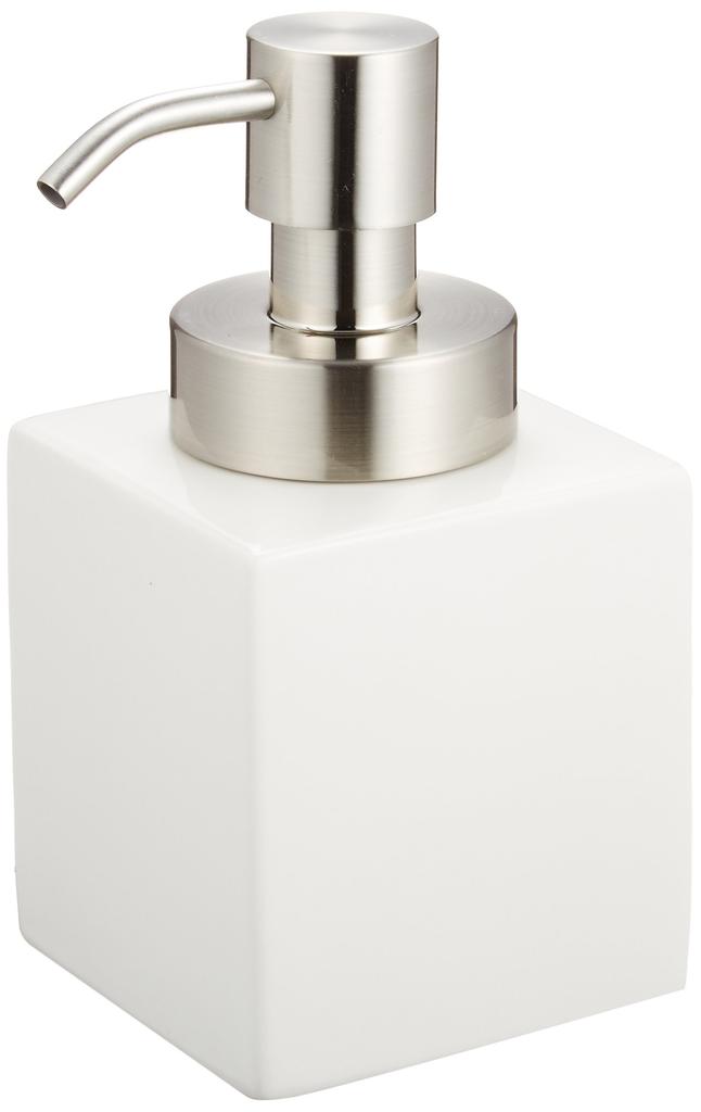 Flacon de savon Senko Cube Blanc Blanc (Type de mousse)