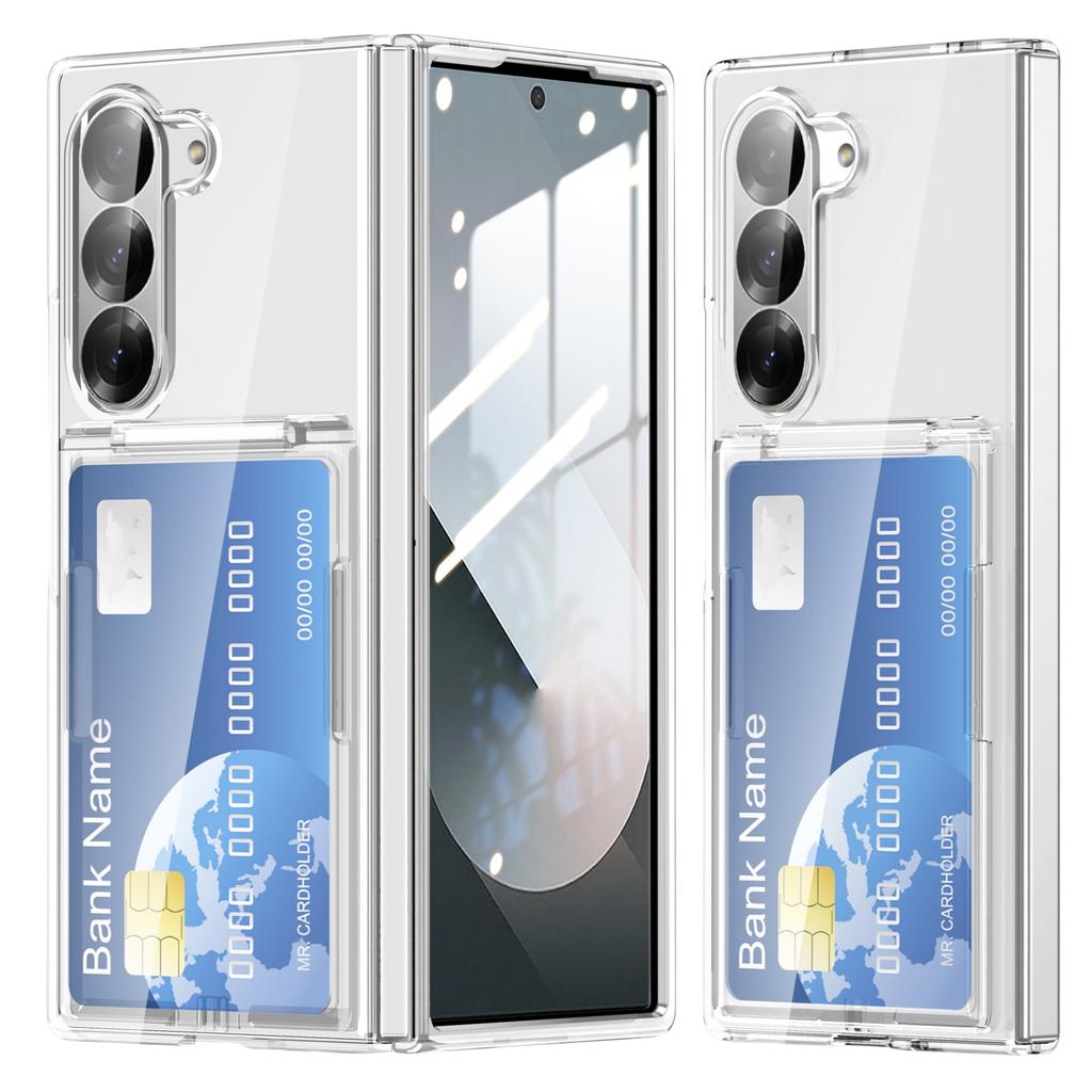 Card Holder Function Folding Phone Case for Samsung Galaxy Z Fold 7 5G Fold7 Fold5 Fold6 Fold 6 5 Shockproof Covers