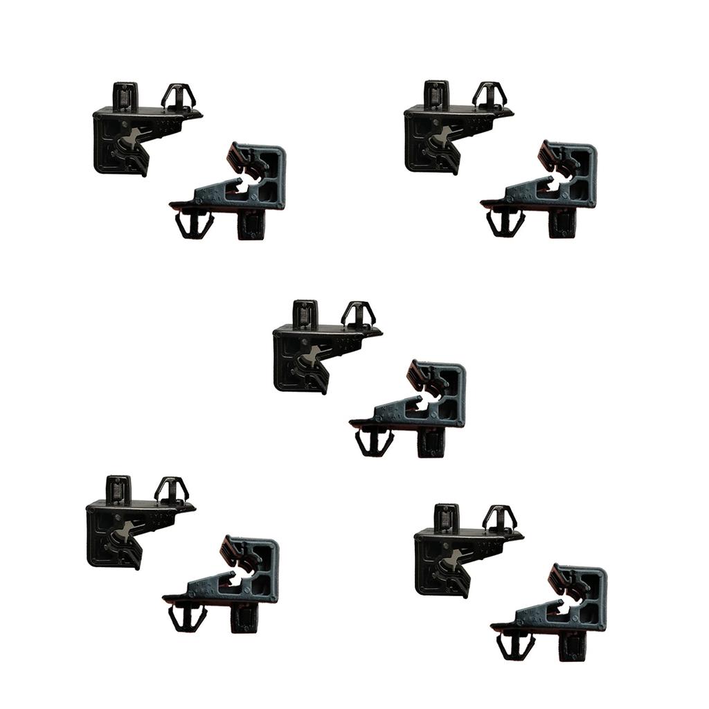 10 Pcs Black Headlight Bracket Clips Nylon # 53271-0B010 53271-12060 53271-12040