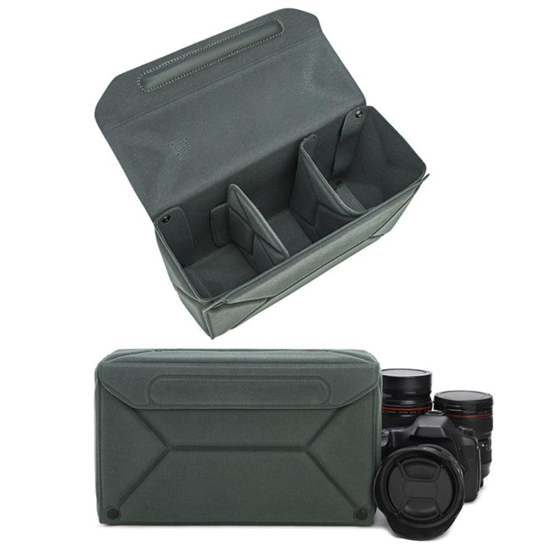 Universal Camera Insert Bag For DSLR Mirrorless Cameras Lens With Shockproof Padding Multiple Layer Storage Polyester Protective Organizers