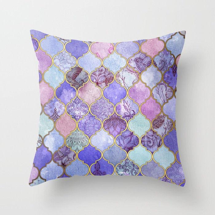 Pillow Case 18purple Sofa Waist Throw Cushion Cover Home Geometric Decor