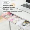 Hidden Storage Box, Hidden Drawer Type Desktop Storage Box Under The Desk, Office Stationery Storage Desk Position