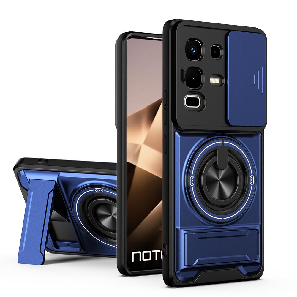 KEYSION Magnetic Phone Case for Infinix Note 50 4G 50 Pro+ 50S 50X 5G Slide Camera Protection Upright Kickstand Shockproof Cover